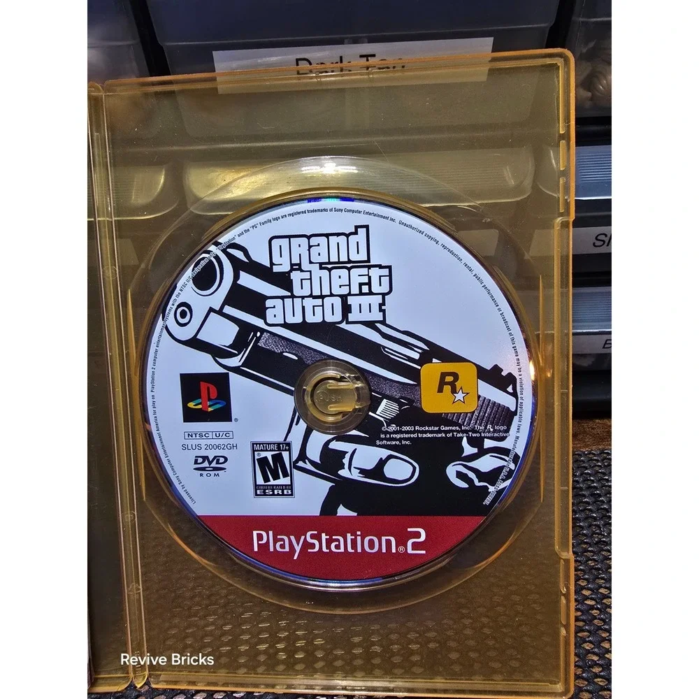 Grand Theft Auto III GTA 3 (Sony PlayStation 2 PS2) Game & Manual Tested Working